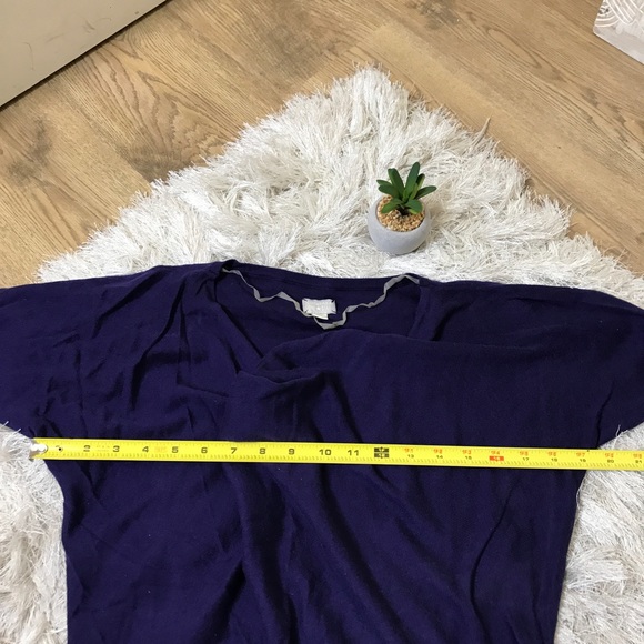 Converse One Star Purple Short Sleeve Batwing Top - Picture 6 of 8